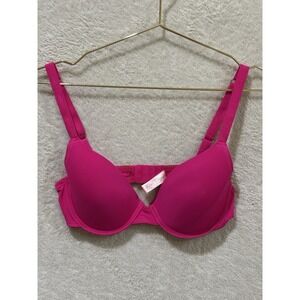 Juicy Couture Hot Pink Padded Underwire Bra Size 34C Sexy Lingerie
